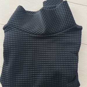 Dudley Stephens Black Park Slope Waffle Sweater